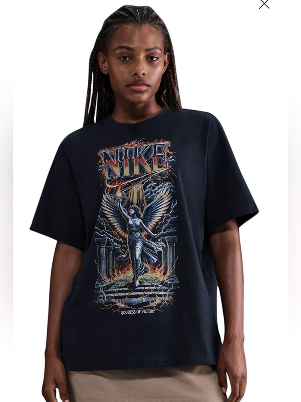 Nike Women’s Loose Oversized Goddess Graphic T-Shirt